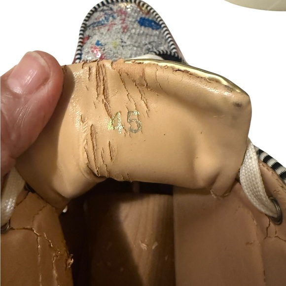 Christian Louboutin,Shoes Multicolor Sequin HighTop Sneakers, some sign of wear - Picture 11 of 14